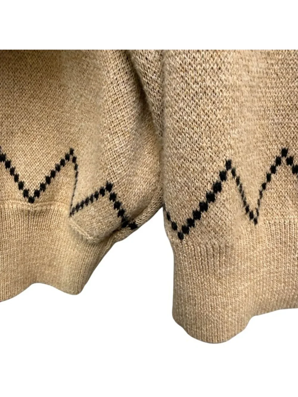 Old Navy Horses Cardigan Girls XL (14-16) Sweater Camel Tan Pony Equestrian